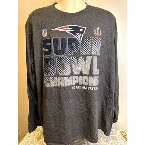 NFL Proline Fanatics New England Patriots Super Bowl 2017 Long sleeve Tee, XL